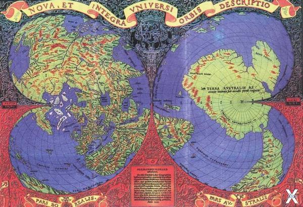 Карта Оронтеуса Финиуса 1531 года