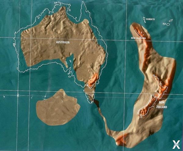 Будущая карта Австралии и Новой Зелан...