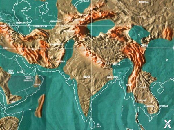 Будущая карта Индии и окрестностей Го...