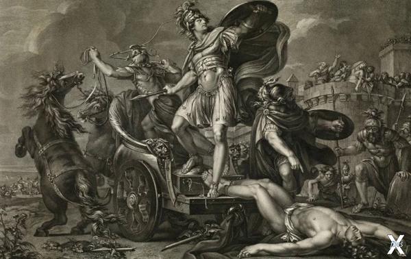 Победа Ахиллеса над Гектором, Илиада