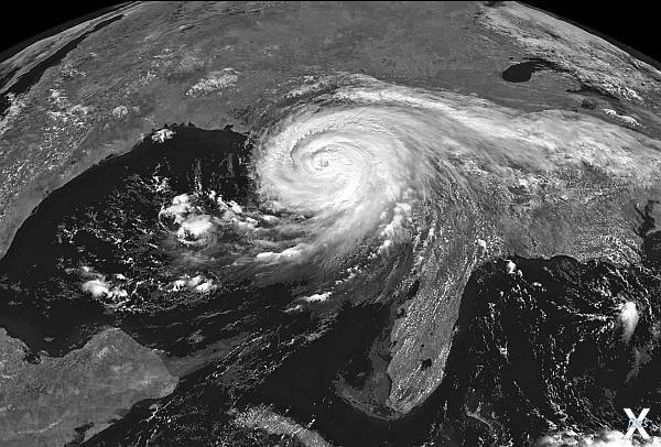 Ураган «Катрина», вид со спутника