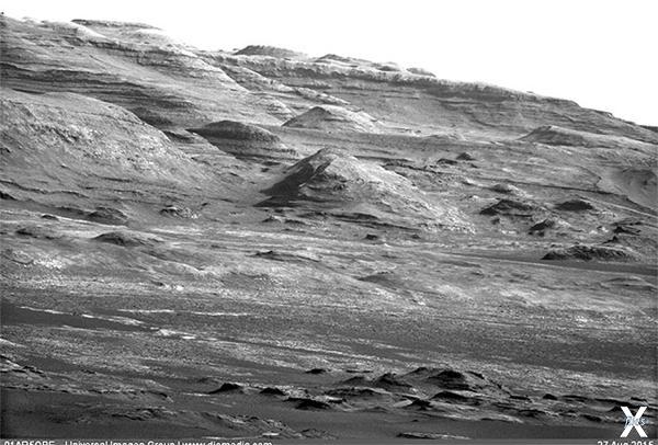 Гора Шарп. Снимок с марсохода Curiosity