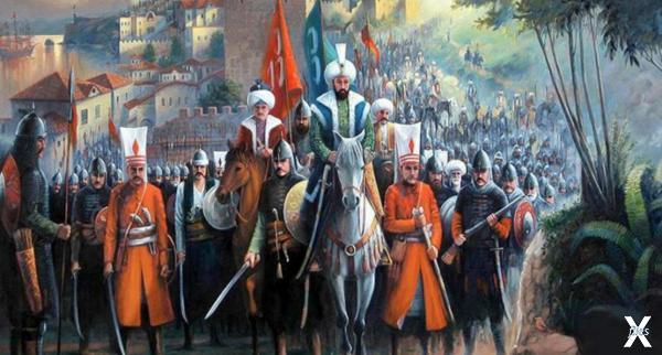 Войско османского султана в походе