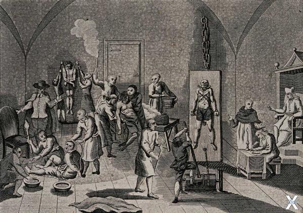 Пытки испанской инквизиции. Конец XVI...