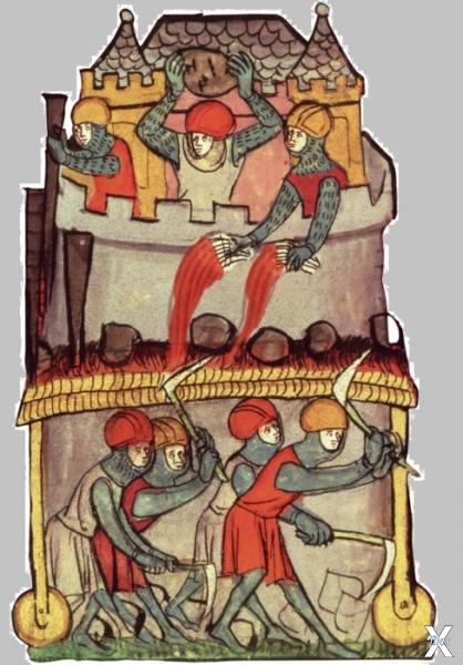 Подземные войны. Средневековый рисунок