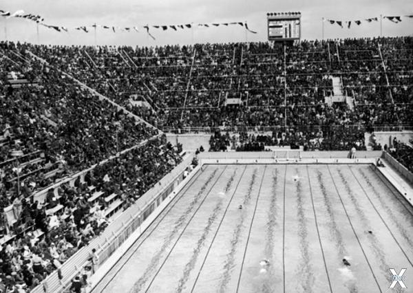 Бассейн на берлинском стадионе, 1936 год