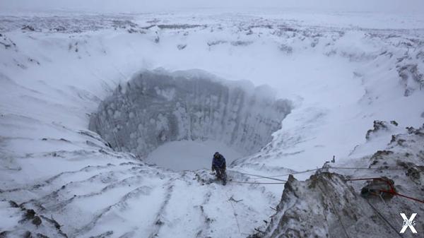 Ямальский кратер, взорвавшийся летом ...