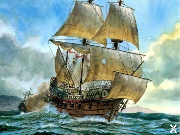 Корабль капитана Дрейка «Золотая Лань»