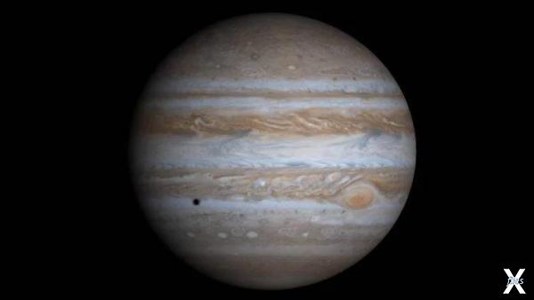 Верхние слои атмосферы Юпитера на экв...