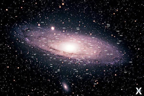 Спиральная галактика Туманность Андро...