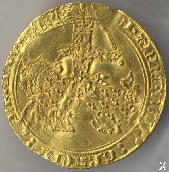 Золотой франк французского короля Иоа...
