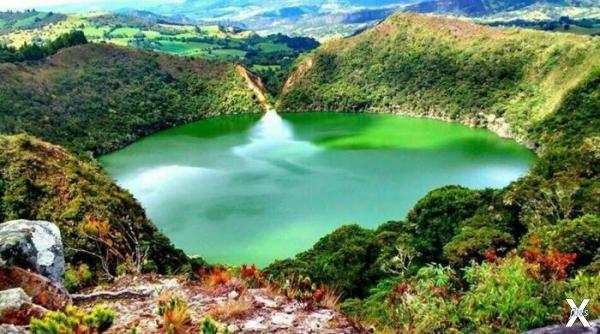 Легендарное озеро Гуатавита в Колумбии
