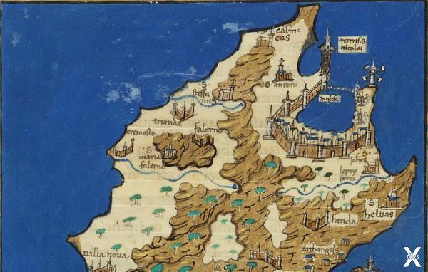 Карта Родоса (1576 г.)