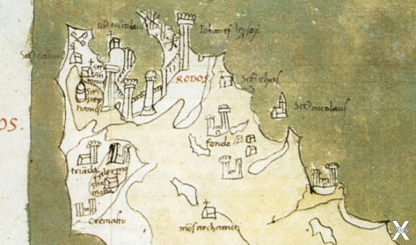 Оригинальная карта Буондельмонти (142...
