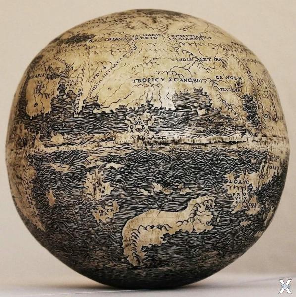 Глобус Ханта-Ленокса (ок. 1510 года),...