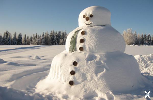 Снеговик в Финляндии