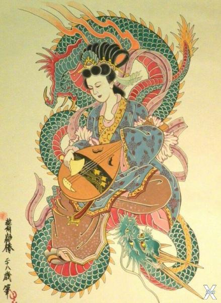 Японская богиня Бэндзайтэн