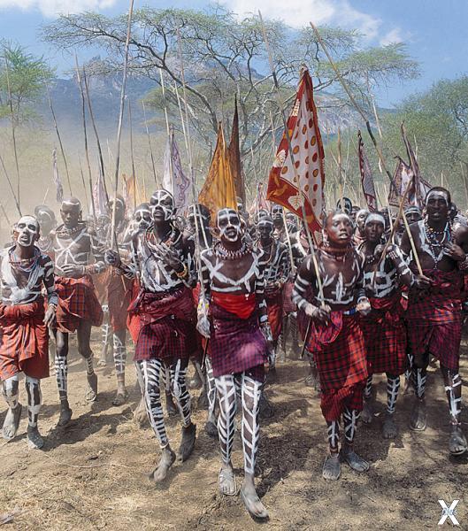 Кенийский боевой ритуал посвящения