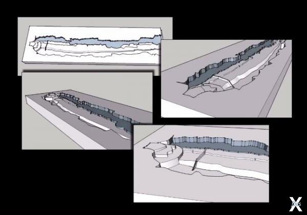 3D реконструкция места падения НЛО. (...