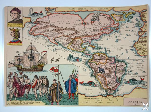 1587 Urbano Monte's World Map