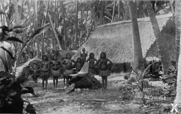 Деревня на Науру, 1896 г.