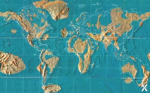 Новая карта мира по Скаллиону