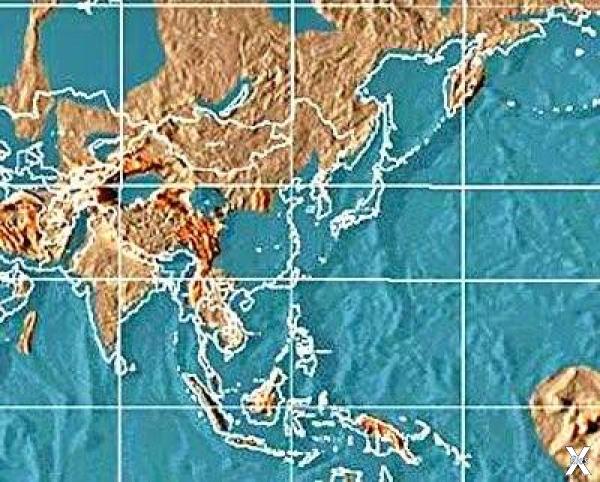 Новая карта Азии по Скаллиону