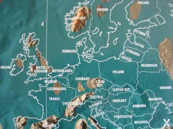 Новая карта Европы по Скаллиону