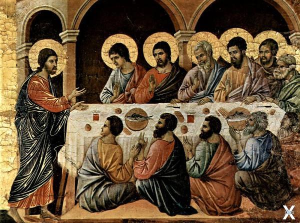 Иисус и апостолы, Тайная вечеря