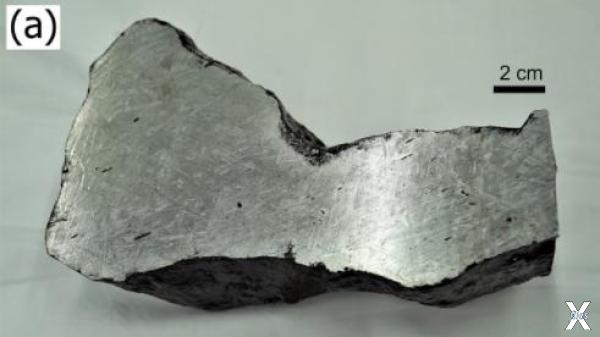 Фрагмент найденного в Японии метеорит...
