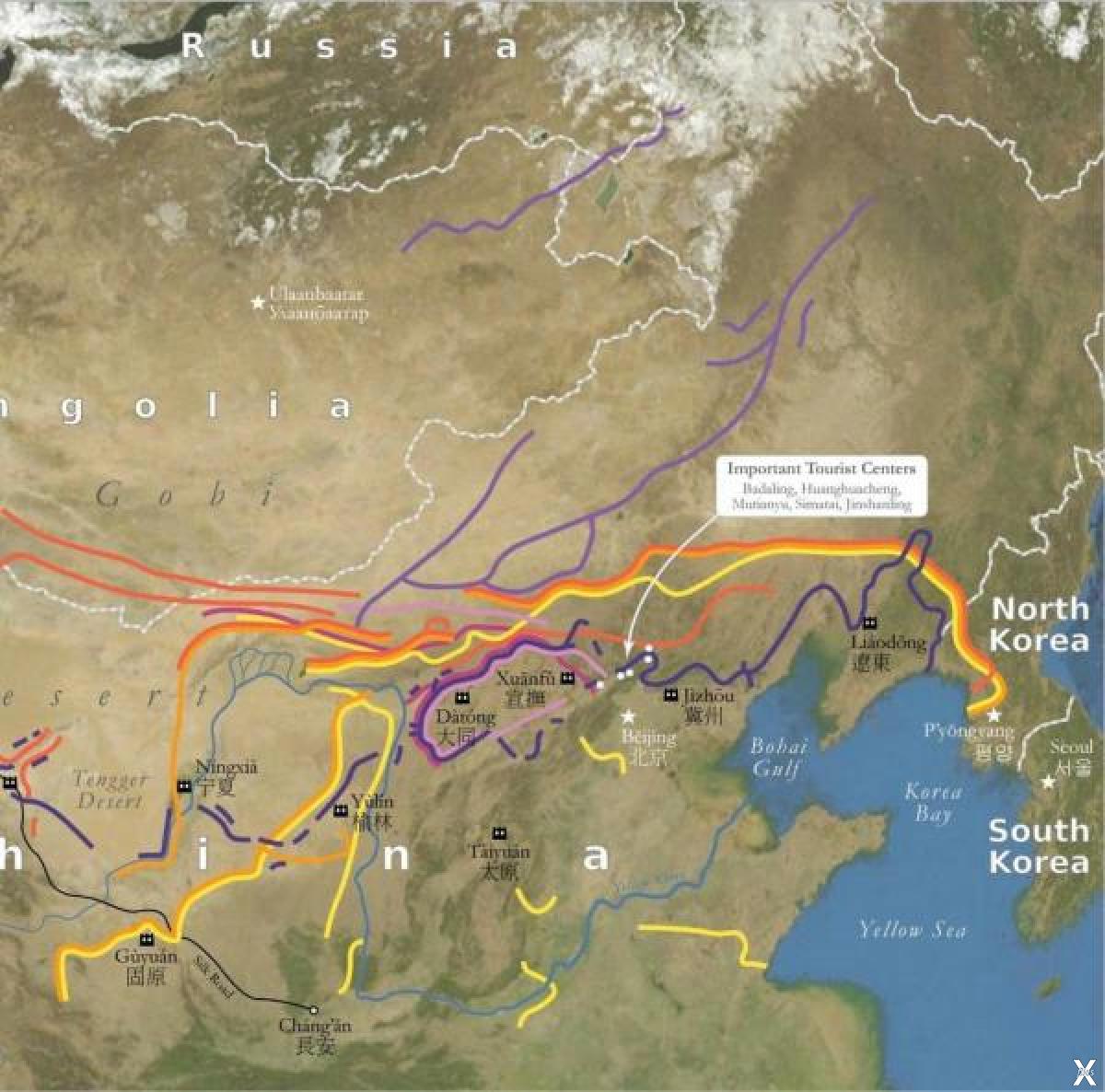 Великая стена как добраться. Великая китайская стена длина на карте. Великая китайская стена протяженность в км на карте. Протяженность Великой китайской стены в километрах на карте. Протяженность Великой китайской стены.