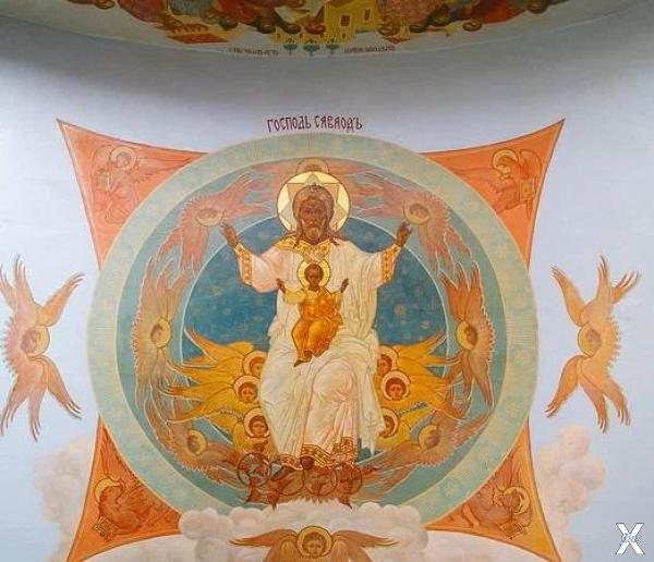 Господь Саваоф в росписи Троицко - Се...