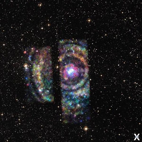 Кольца вокруг системы Circinus X-1 в ...