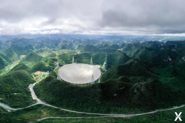 Огромный китайский радиотелескоп Sky ...
