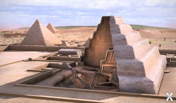 Египетские пирамиды в Саккаре и Гизе ...