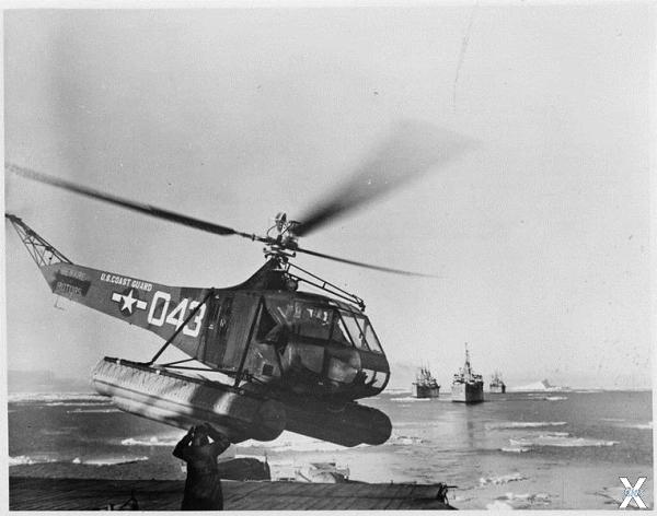 1947 год, февраль. Вертолет Sikorsky ...
