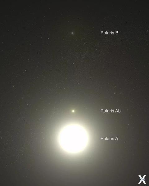 Звездная система Polaris в представле...
