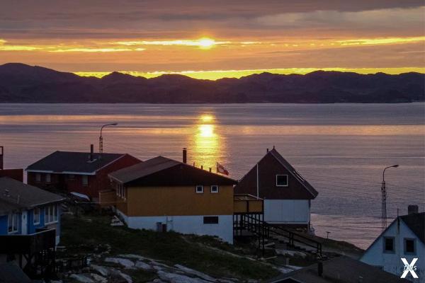Белая ночь в Гренландии