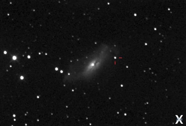 Снимок сверхновой SN 2018zd в галакти...