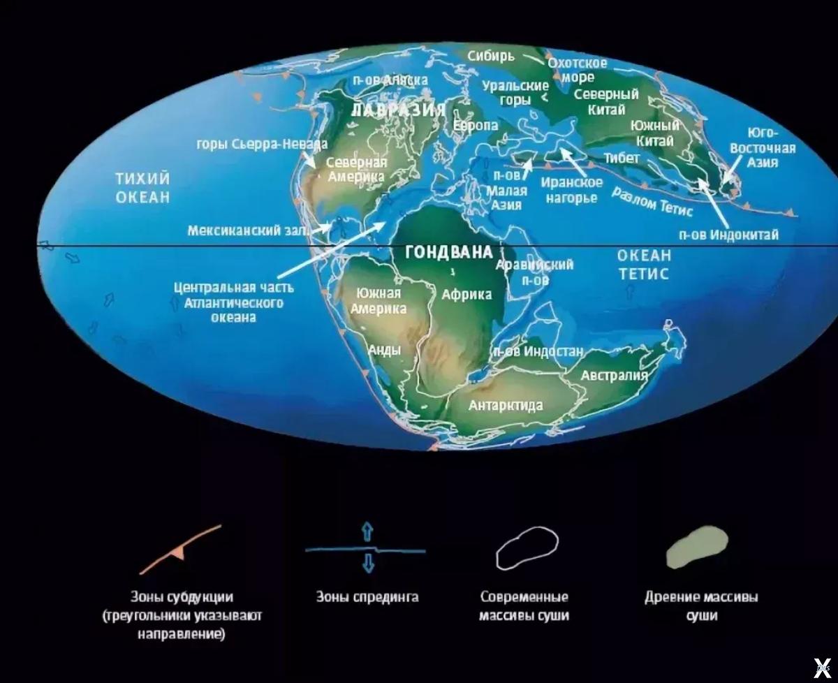 Древний океан был. Древний океан Тетис на карте. Древний океан Тетис на карте России. Океан Тетис на карте.