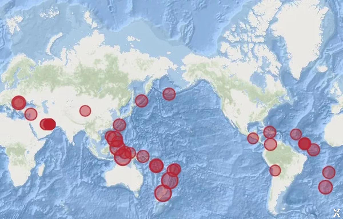 Районы где происходит землетрясения. Сейсмические зоны. Катастрофические землетрясения на карте. Районы землетрясений в России.