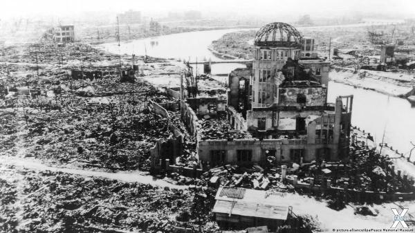 Хиросима после бомбардировки