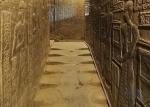 Расплавленные, "потекшие" ступени храма Хатхор