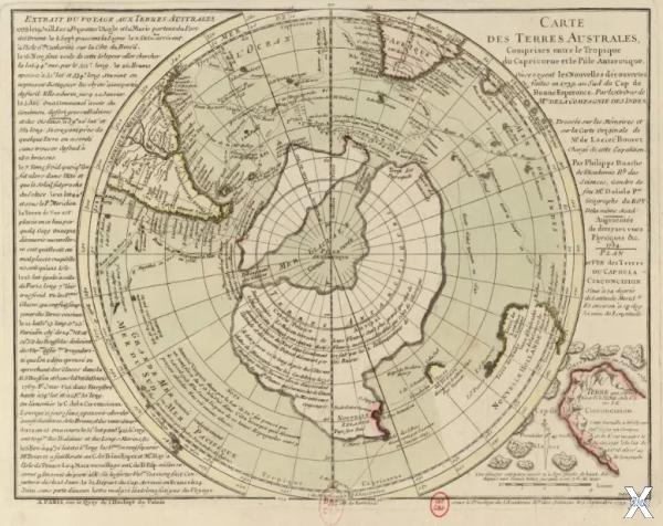 Карта Ф.Буаше - Антарктида