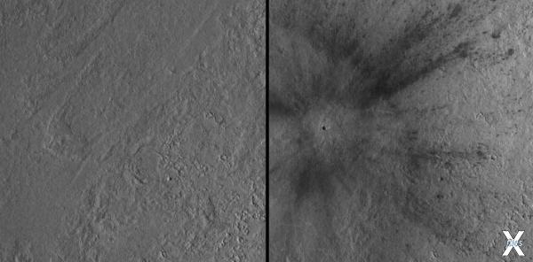 Безымянный кратер (S1094b) на Марсе с...