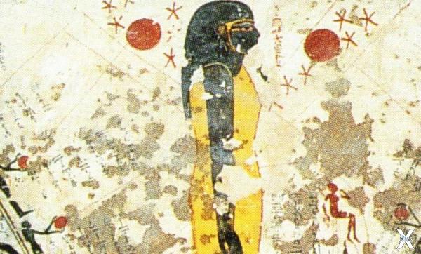Панно в древнем Египте с Земле и Анти...
