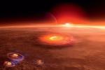 Открытие астрономов NASA: 350 миллионов лет назад Марс подвергся ядерной бомбардировке