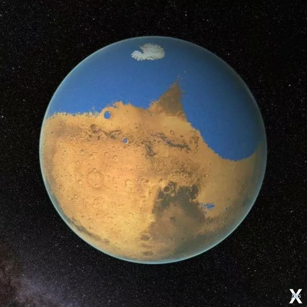 Так мог выглядить Океан Марса