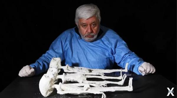 Уфолог с мумиями гуманоидов в 2017 году
