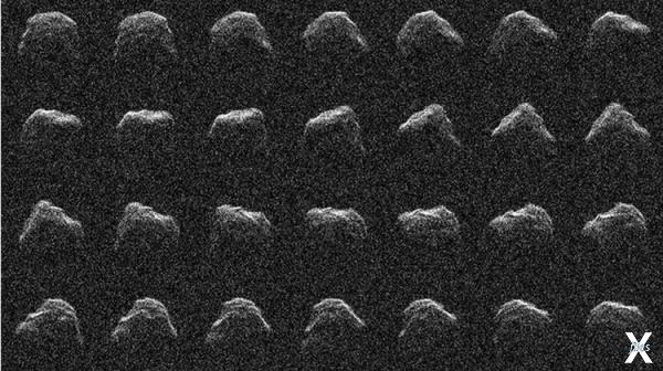 Радарное изображение астероида Леона....